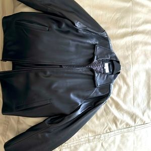 Black leather jacket